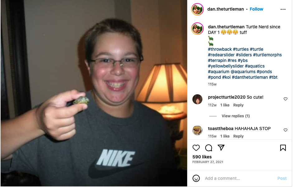 Dan_the_Turtleman_as_a_kid