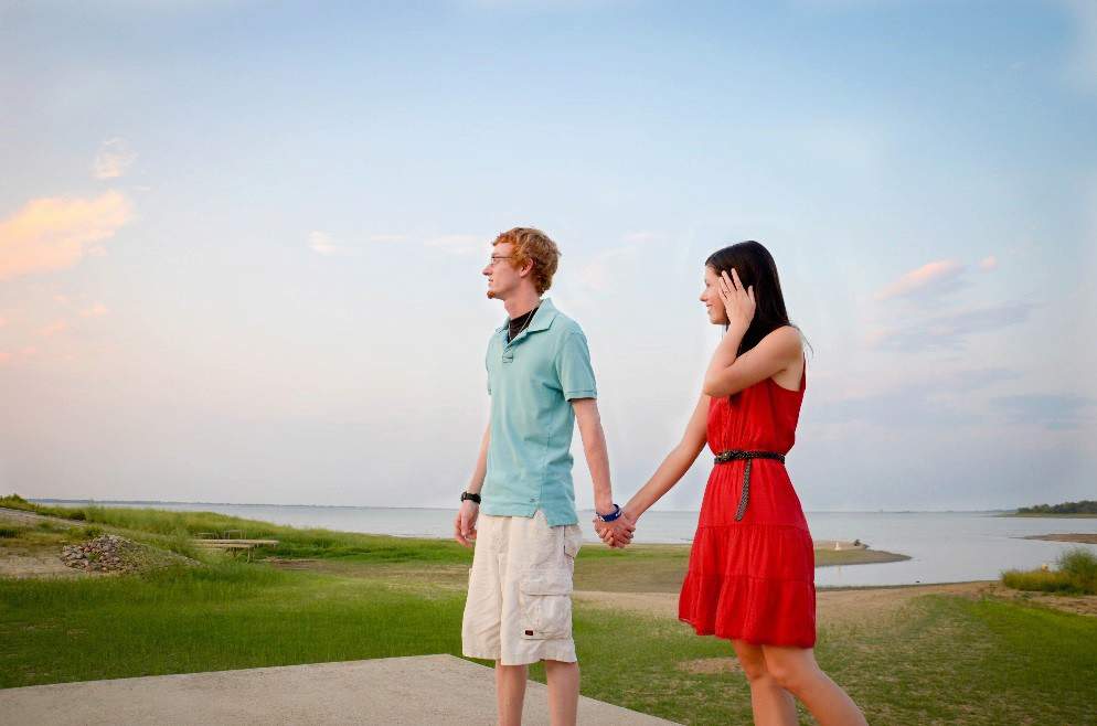 Jerrod Tynes and his wife Ashleigh Tynes exploring Cooper Lake State Park in East Texas