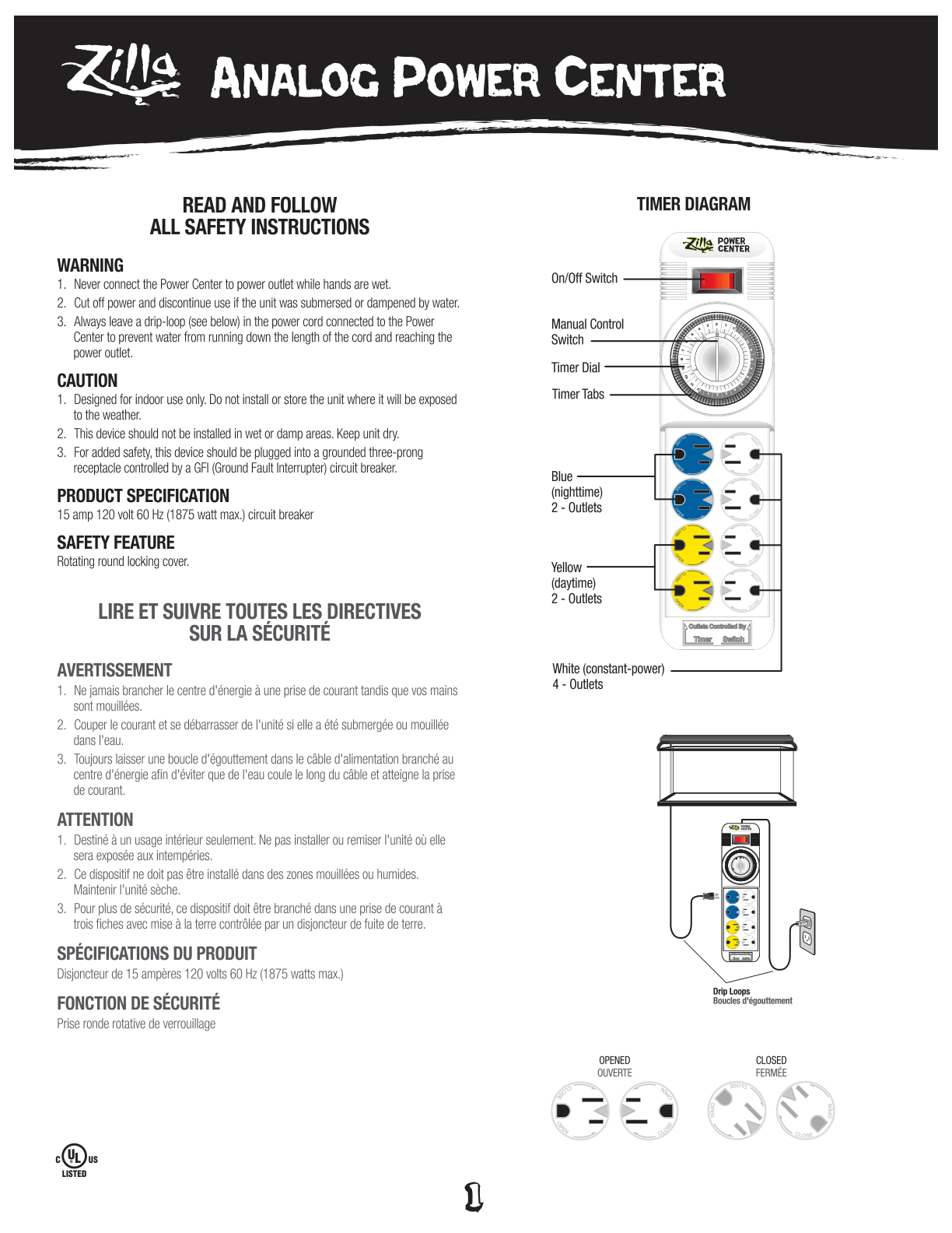 Analog Power Center Instructions