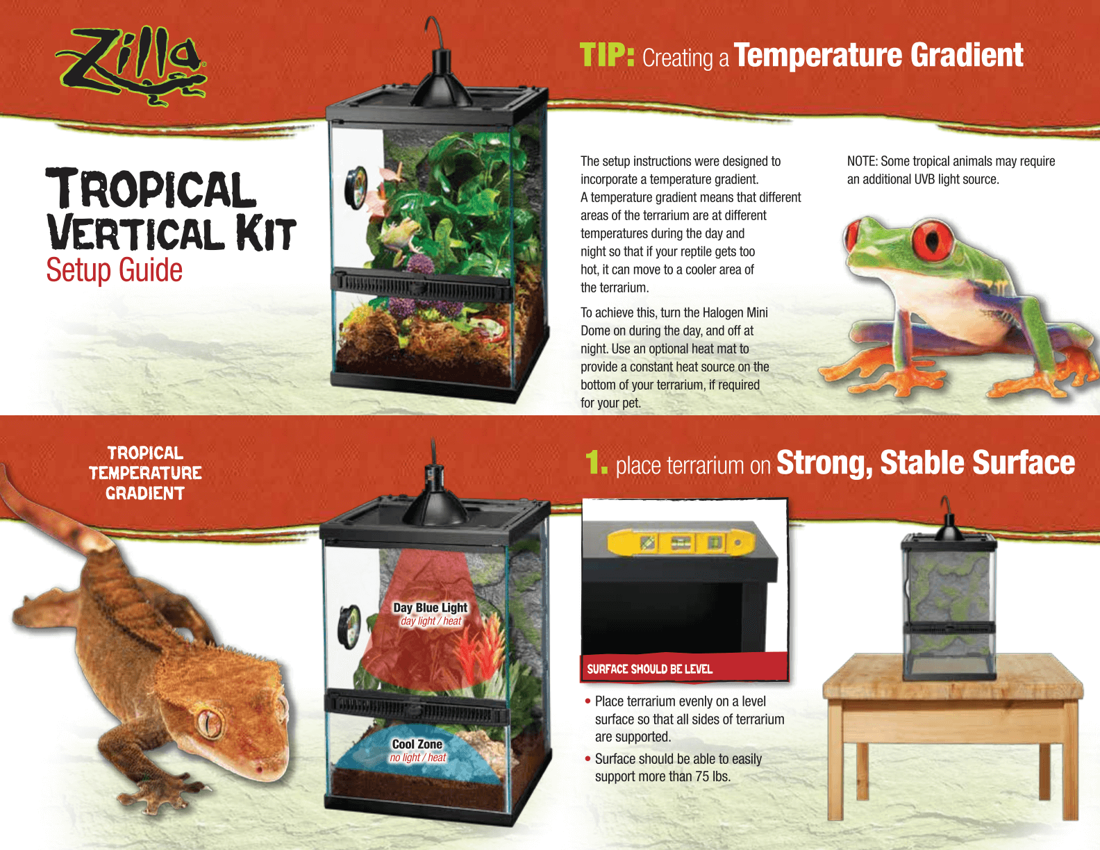 Tropical Vertical Kits Terrarium Zilla