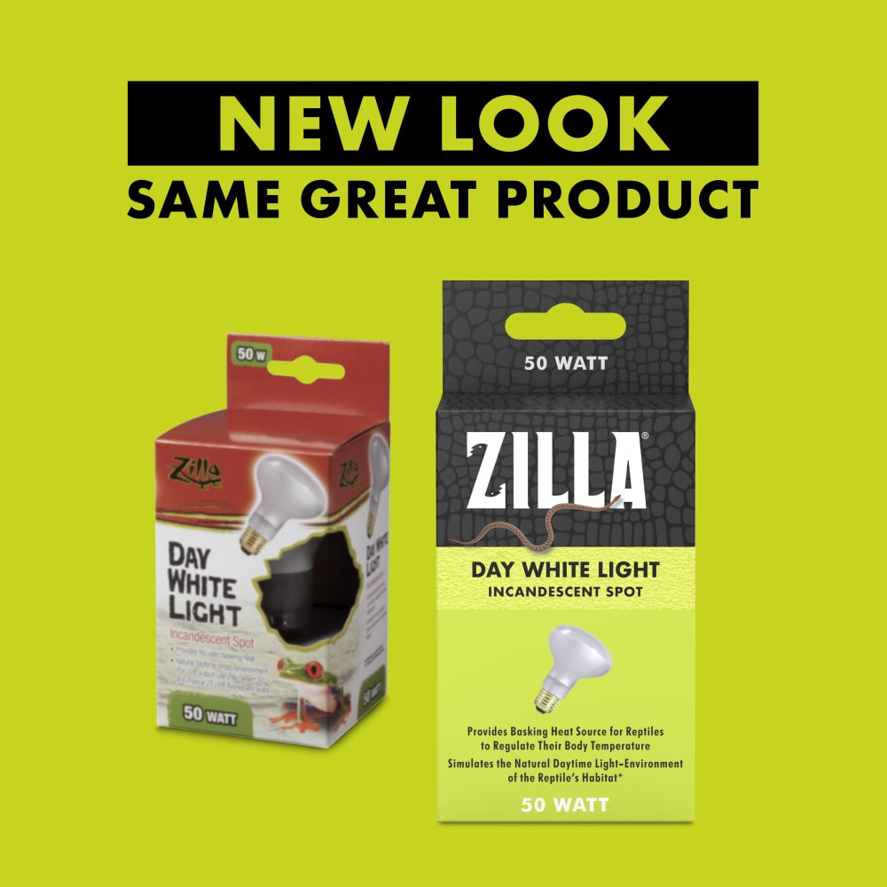 Zilla incandescent spot bulb has changed its packaging but is the same product as before