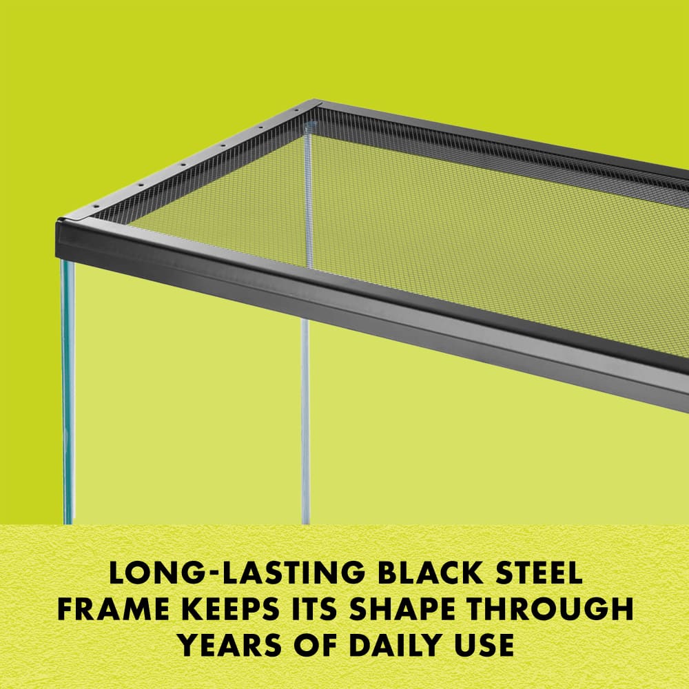 Long lasting black steel frame keeps its shape through years of daily use