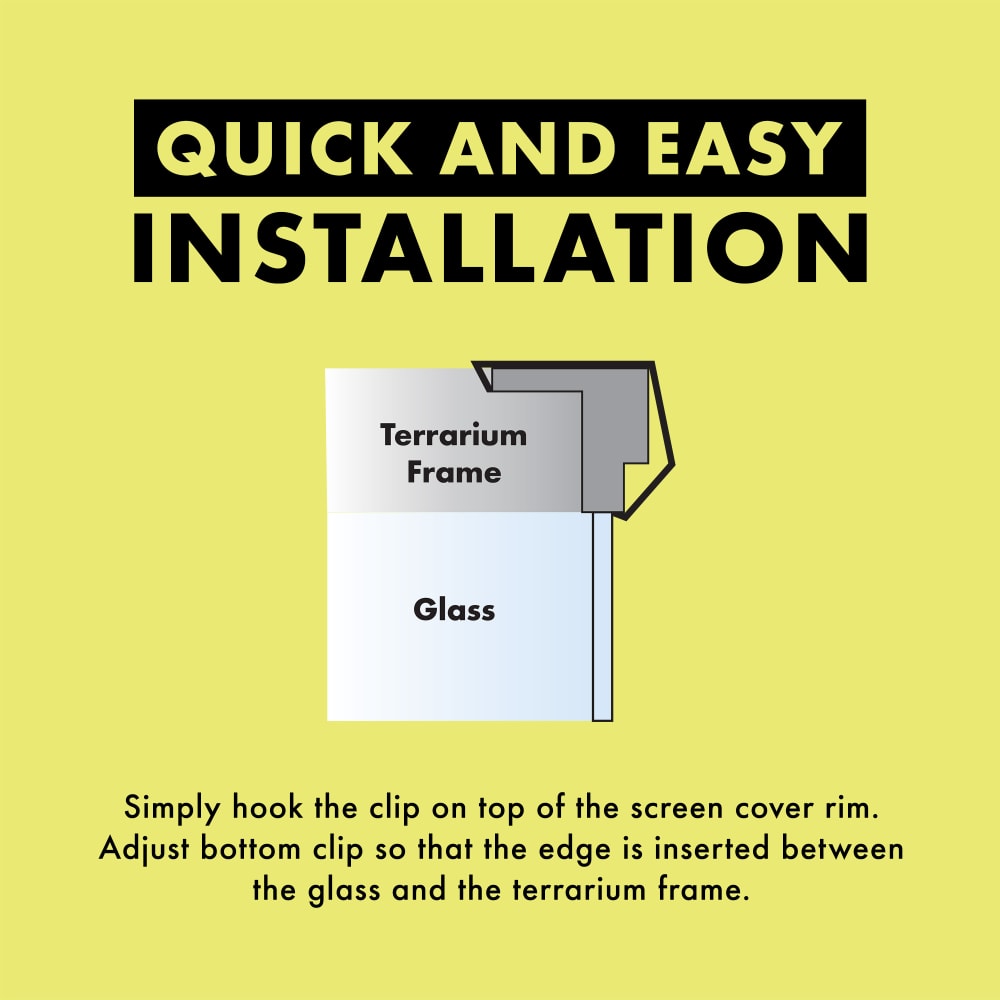 Instructions for quick and easy installation instructions of heavy duty screen clips