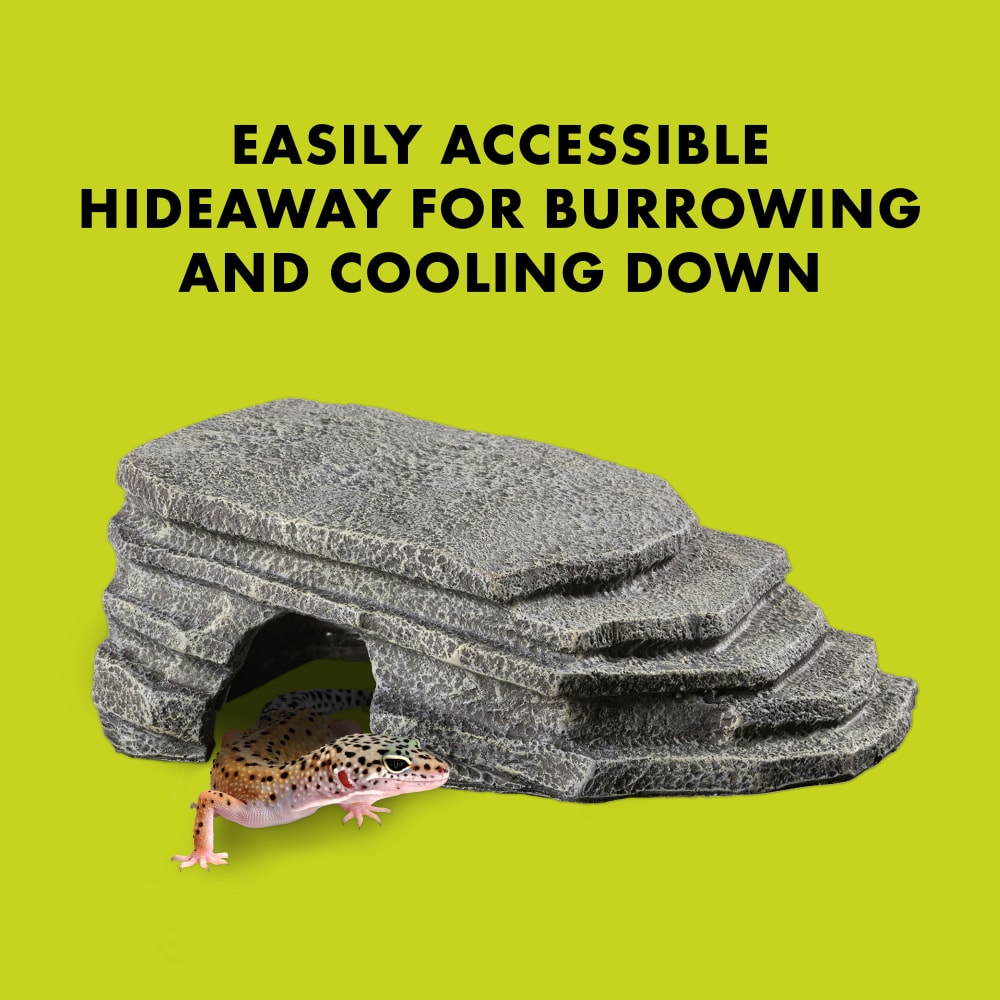 Easily accessible hideaway for burrowing & cooling down