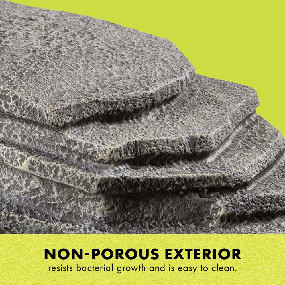 Non-porous exterior, resists bacterial growth