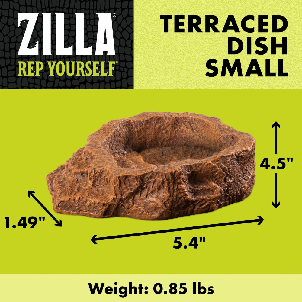 Zilla Small Terraced Dish dimensions