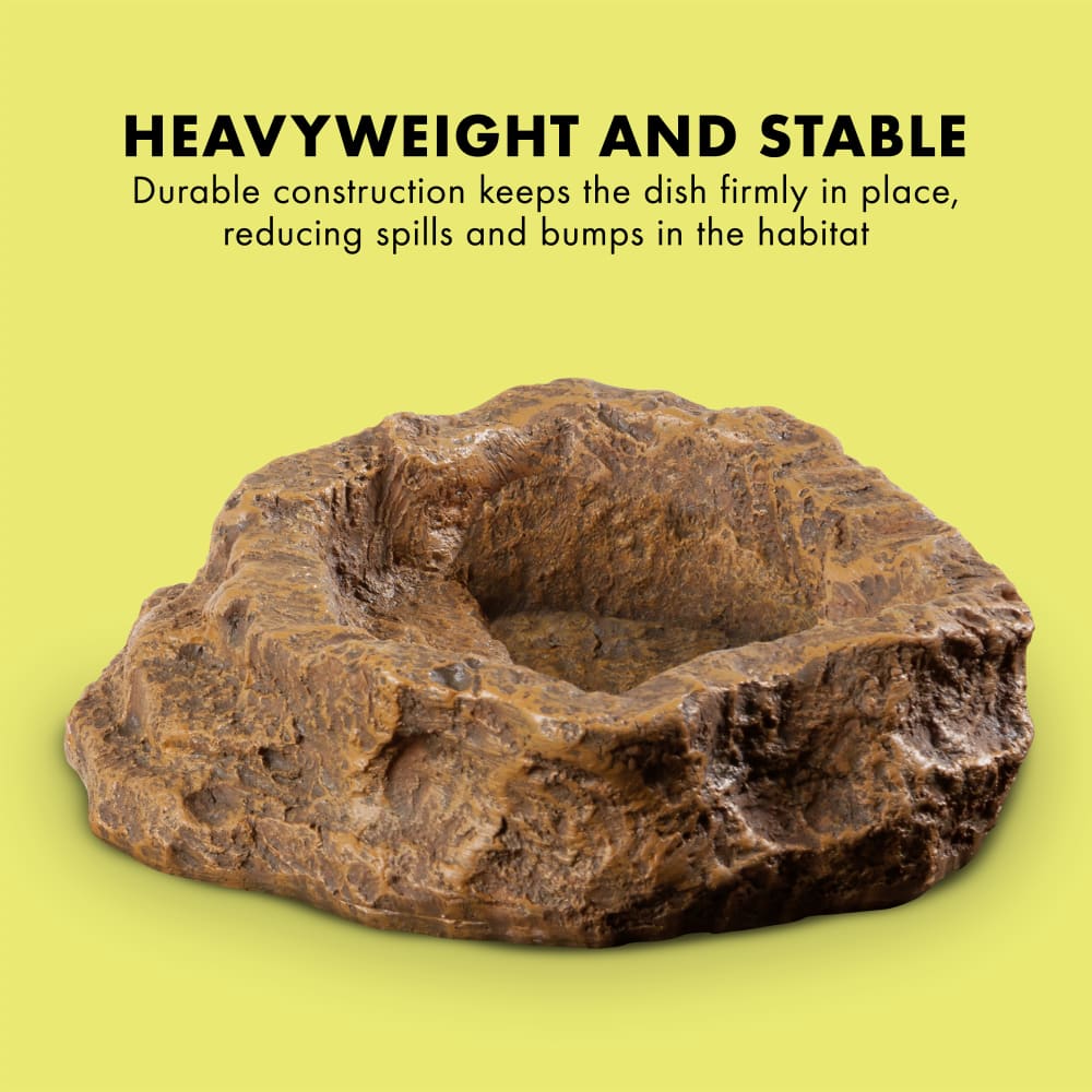 Durable construction keep the dish in place,reducing spills & bumps
