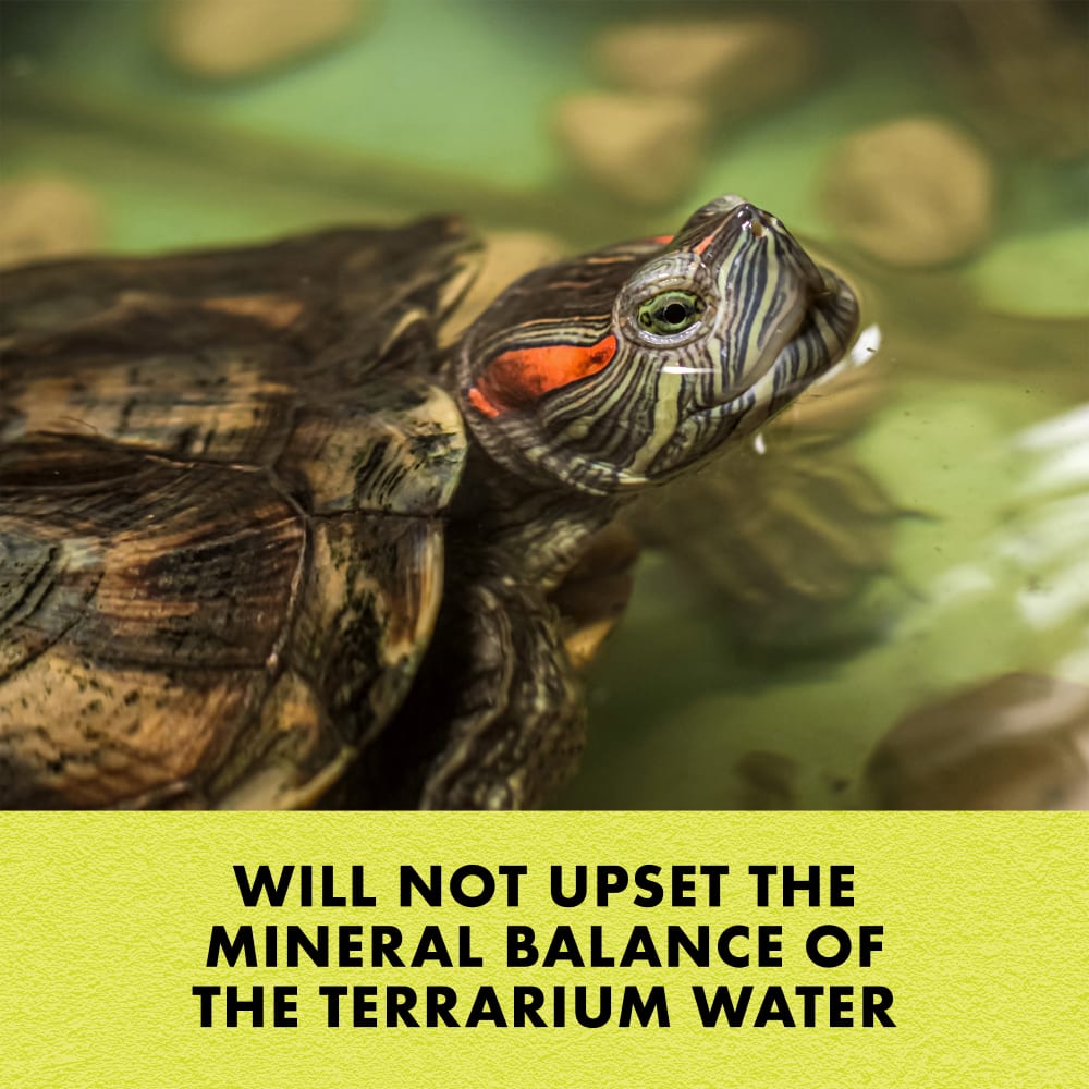 Will not upset the mineral balance of the terrarium water