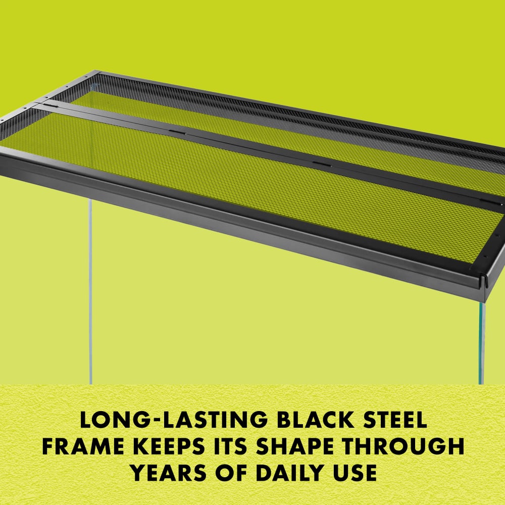 Long lasting black steel frame keeps its shape through years of daily use
