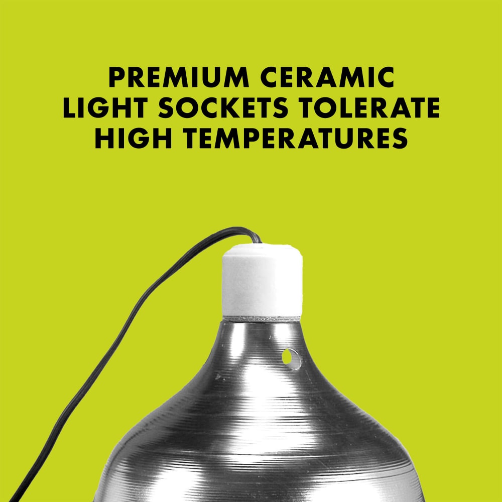 Premium ceramic light sockets tolerate high temperatures