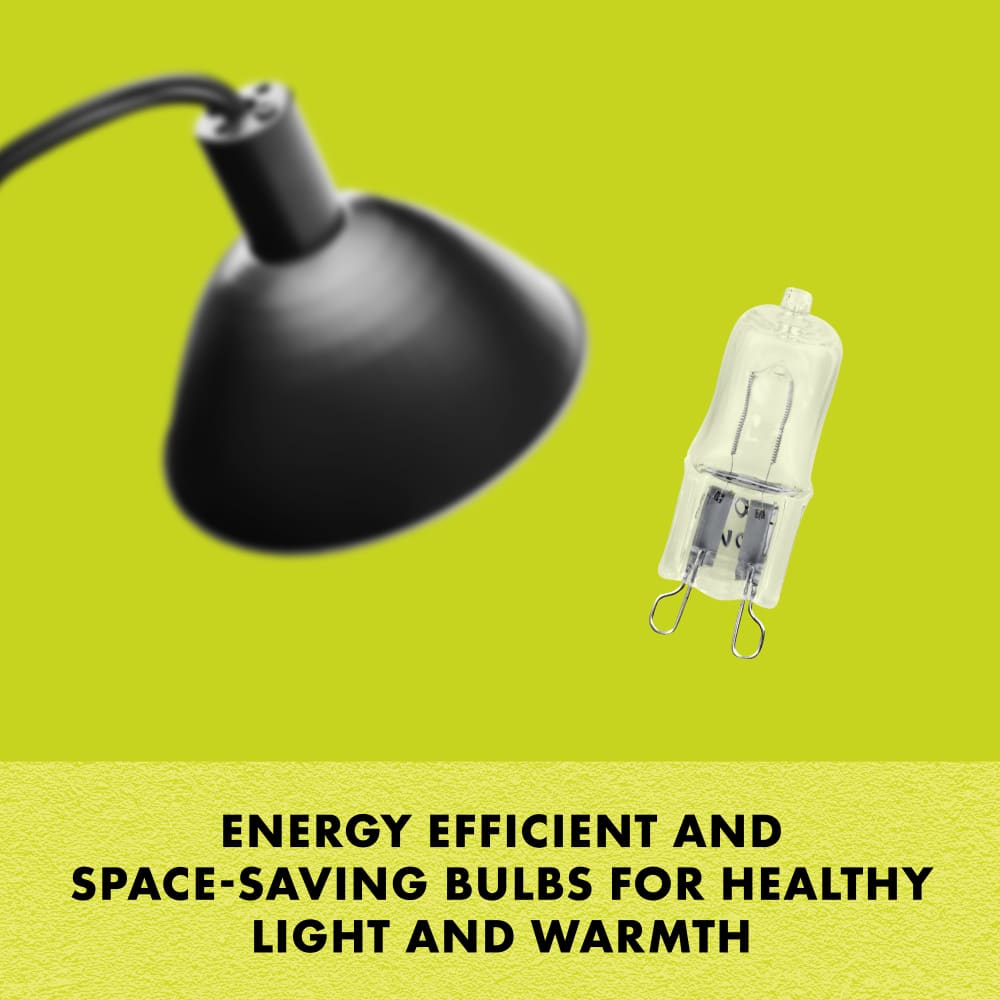 Zilla mini halogen bulbs are energy efficient and space saving bulbs for healthy light and warmth