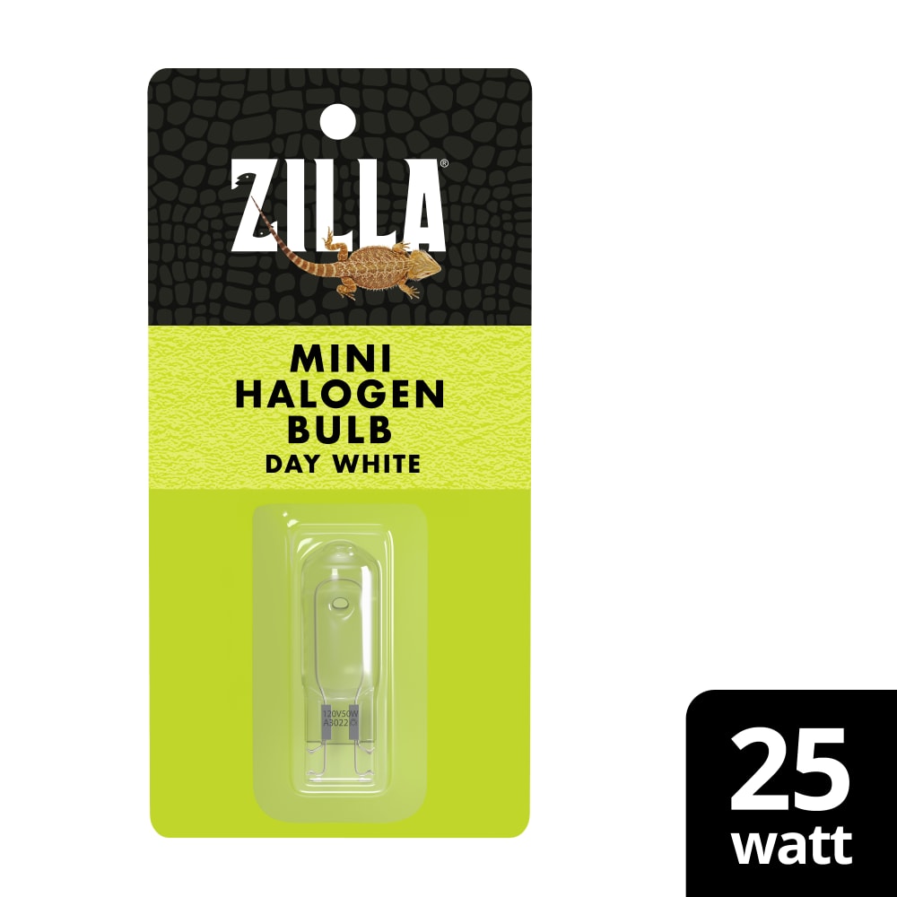 Zilla Mini halogen bulb for reptiles in day white in lime green packaging