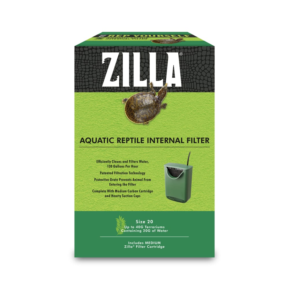 Retail package for Zilla Aquatic Reptile Internal Filter