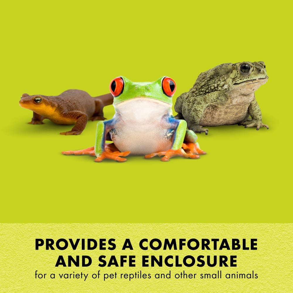 Provides a comfortable and safe enclosure for reptiles and small animals