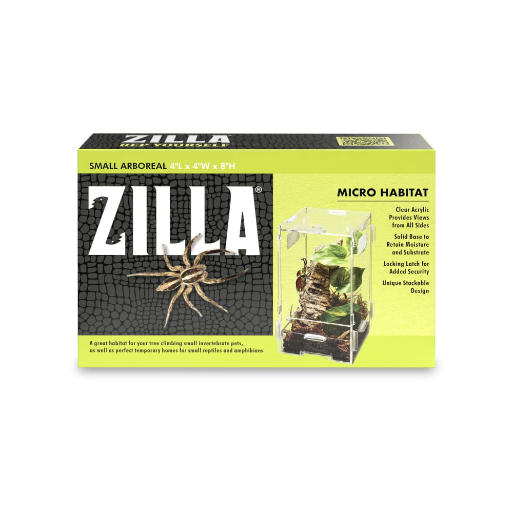 Retail package for zilla micro habitat terrarium, arboreal