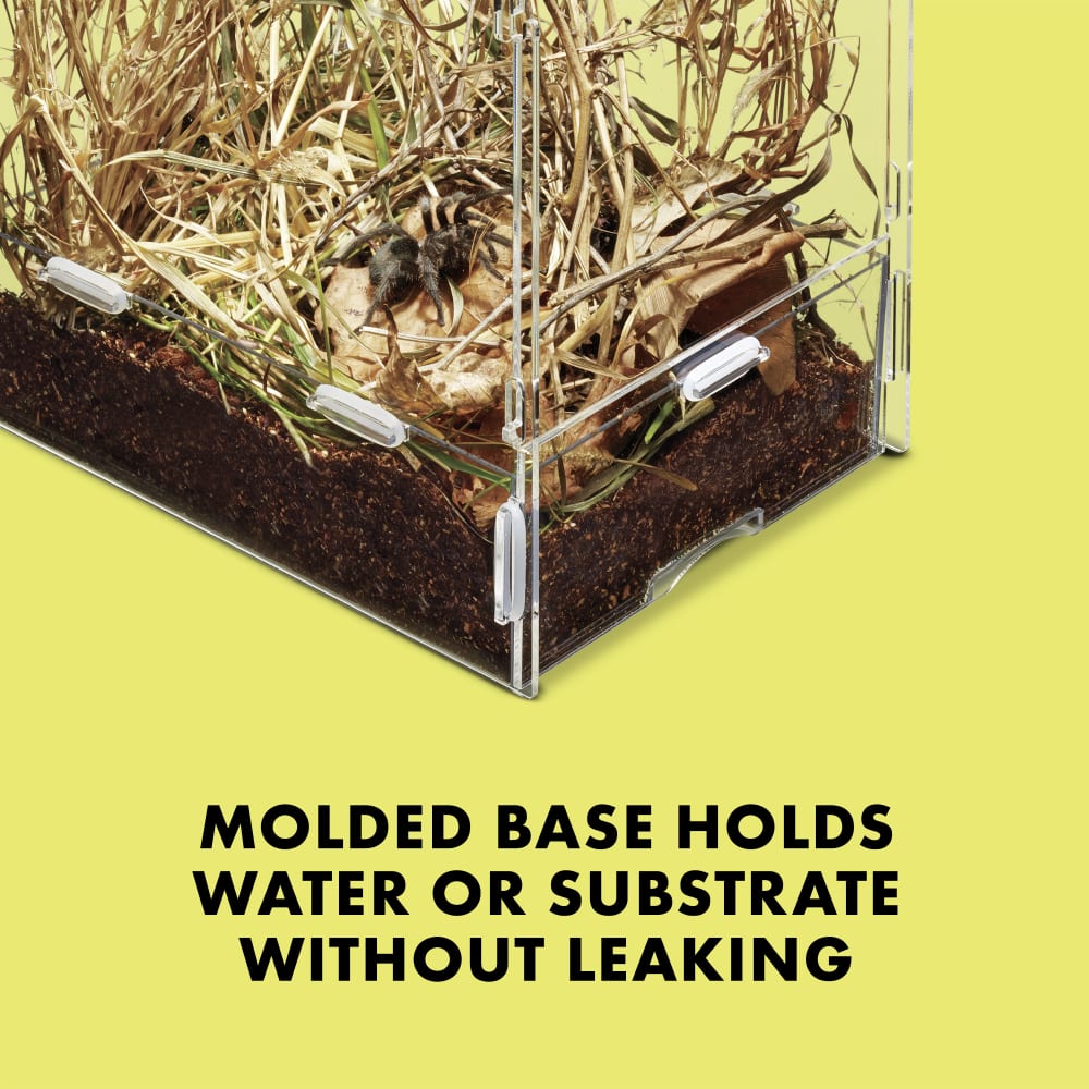 Molded base holds water or substrate without leaking