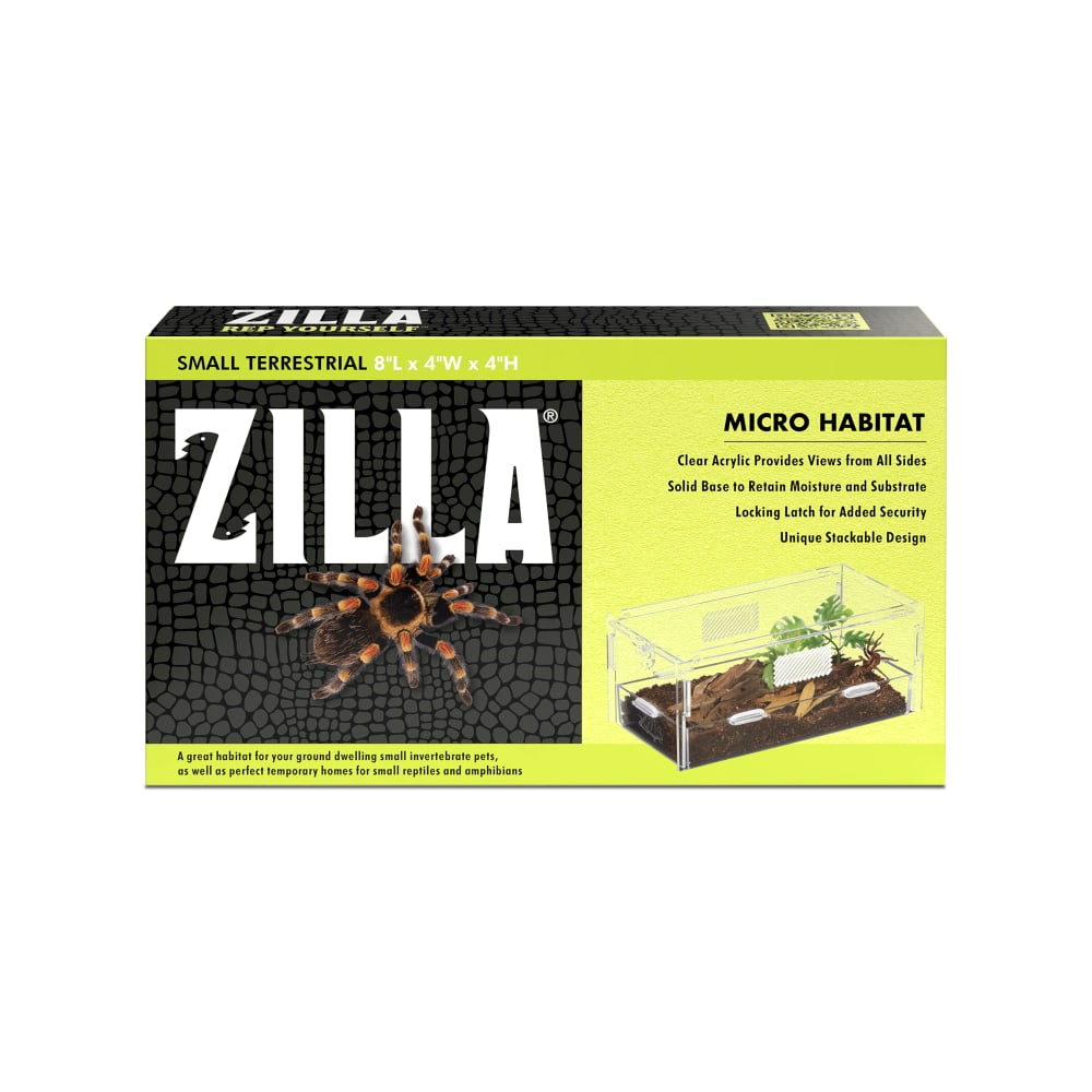 Retail package for zilla micro habitat terrarium, terrestrial
