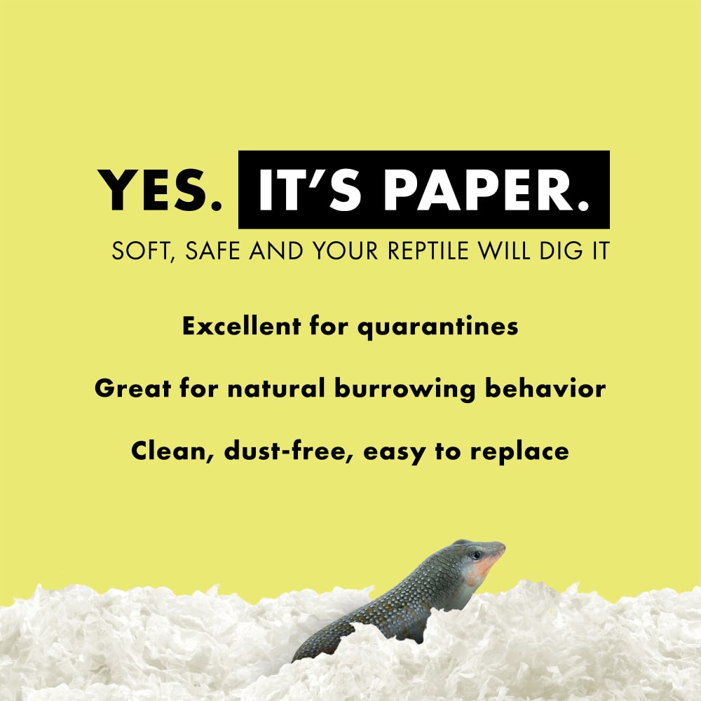 It's paper. Excellent for quarantines, great for burrowing, clean and easy to replace