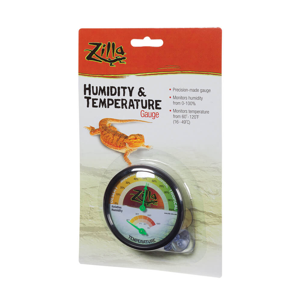 ZILLA Thermometer-Hygrometer for Reptile Terrariums, Digital 