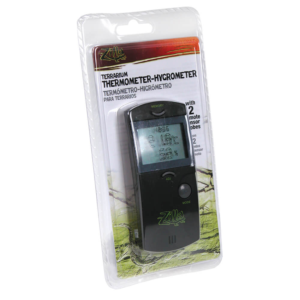 Reptile Thermometer Hygrometer LCD Digital Humidity Gauge, Reptile