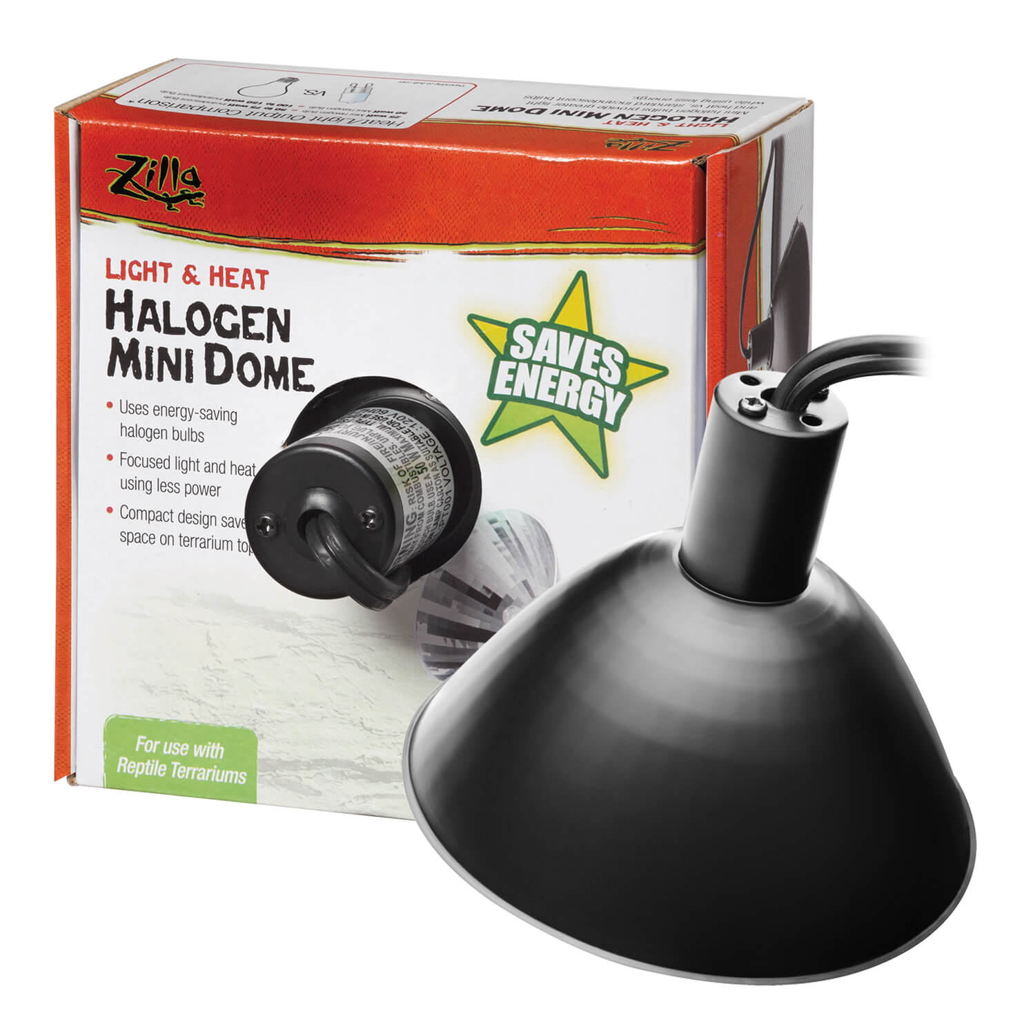 Energy Saving Halogen Mini Dome in packaging