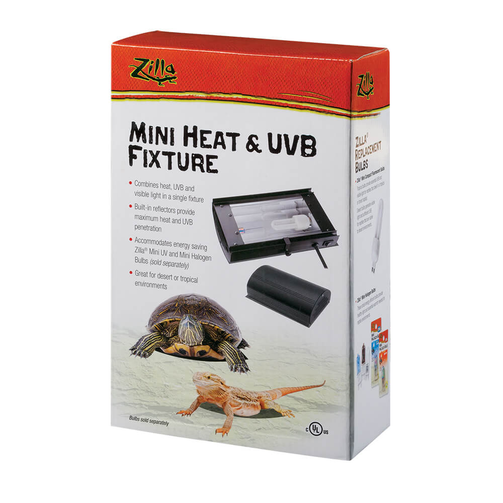 Zilla Mini Heat & UVB Fixture in Packaging
