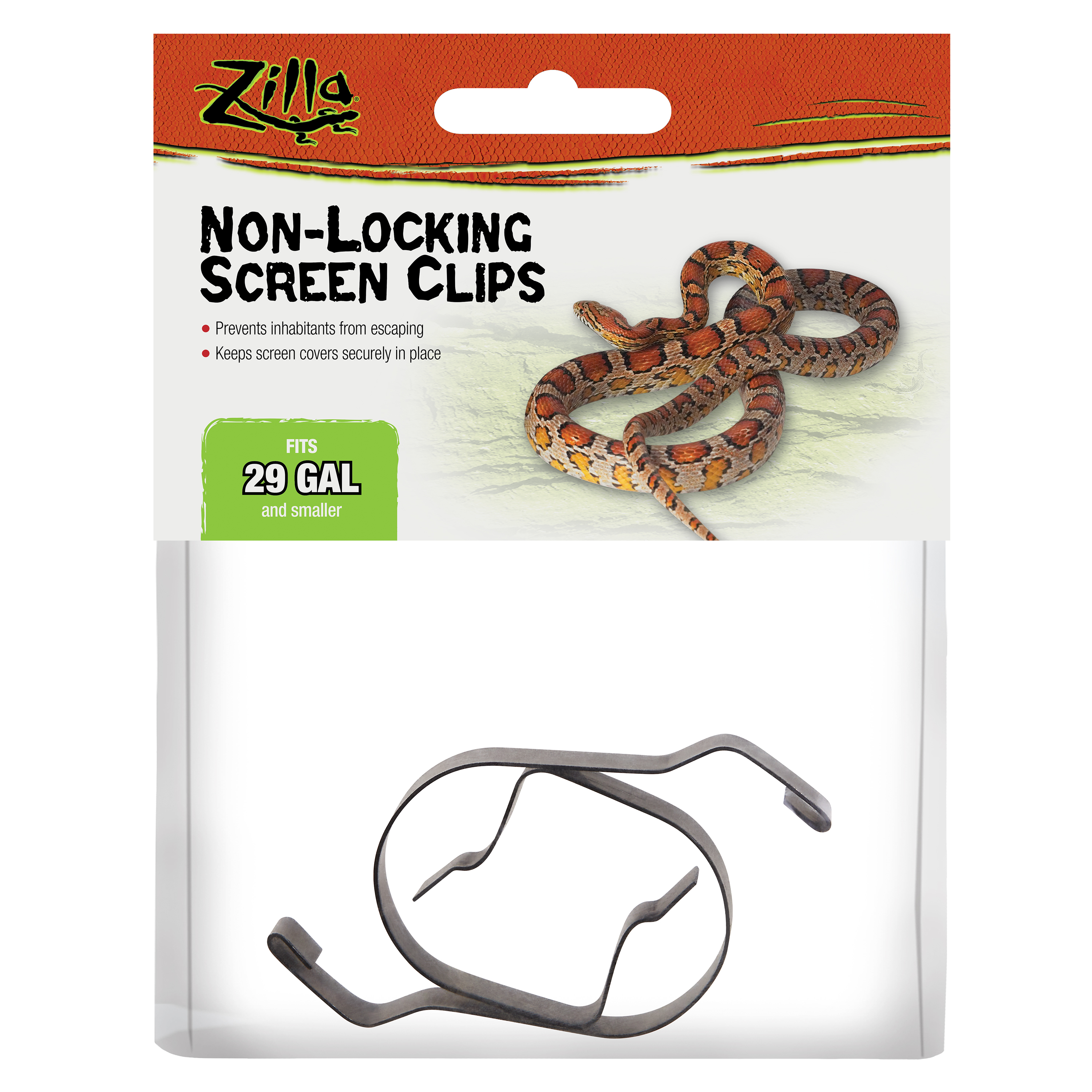 Zilla Non-Locking Screen Clips in Packaging