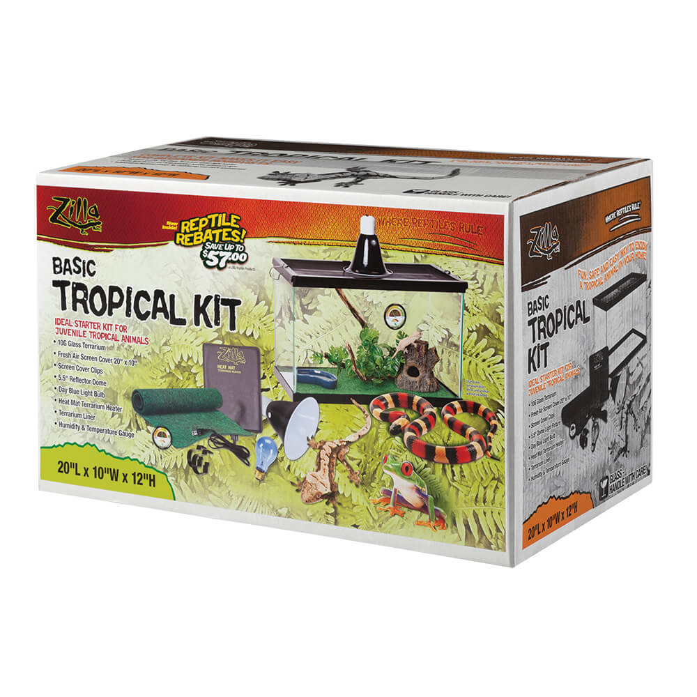 Zilla Basic Tropical Starter Kit for Small Tropical Pets