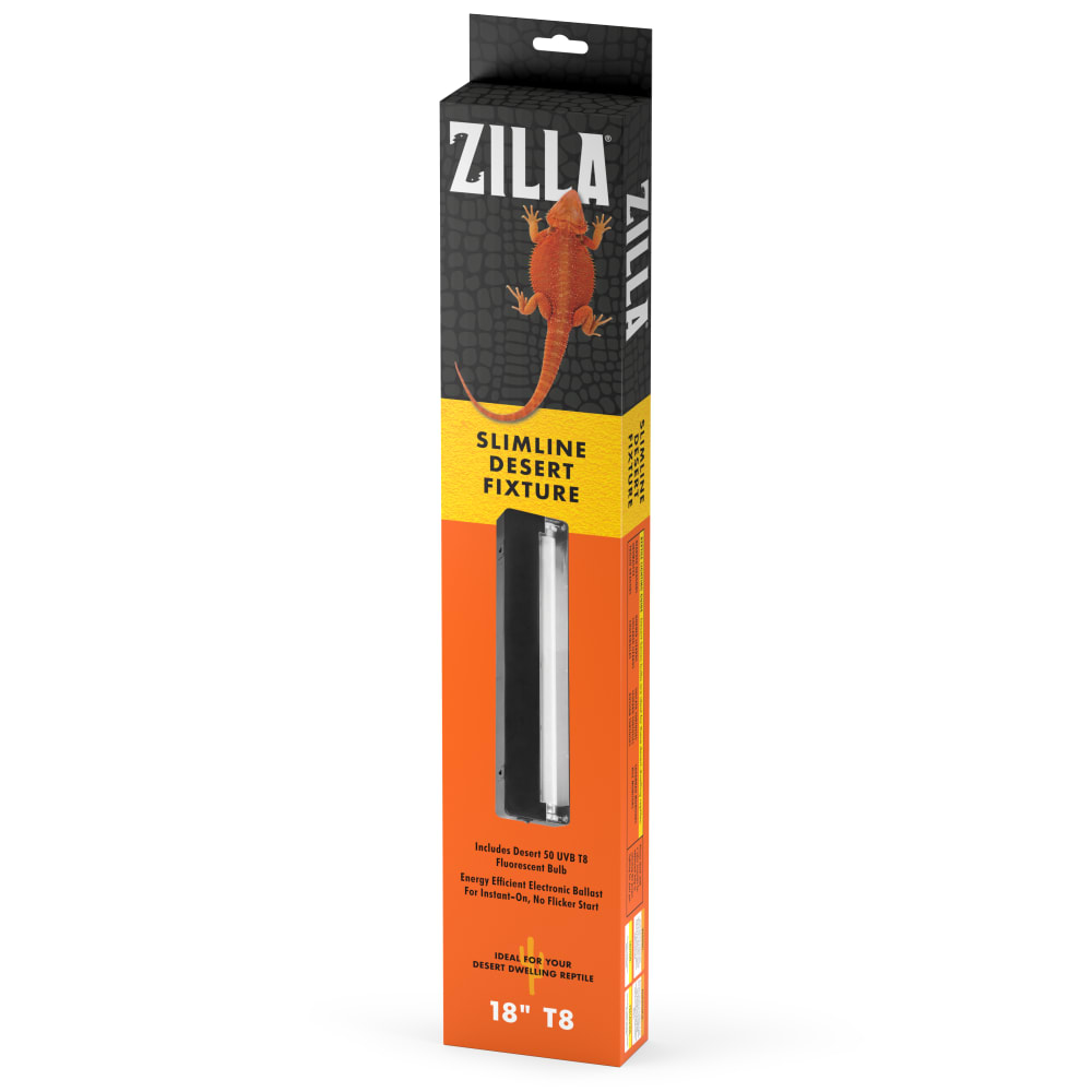 Zilla Slimline Light Fixture for Reptile Terrarium Lighting
